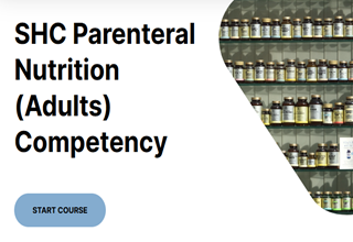 SHC Pharmacy Parenteral Nutrition (Adults) Competency 2026 Banner
